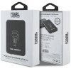 Karl Lagerfeld KLPBM5KIOTTGK Power bank de indução 5000 mAh 15W, Outline Ikonik, MagSafe, preto