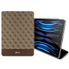 Capa Guess GUFCP12PS4SGW para Apple iPad Pro 12.9 (2020/2021/2022, 4.ª/5.ª/6.ª geração), 4G Stripe Allover, castanha