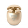 Auscultadores TWS in-ear sem fios Guess GUTWST82TRD com estação de acoplamento, Triangle Logo, Bluetooth 5.0, dourado