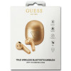 Auscultadores TWS in-ear sem fios Guess GUTWST82TRD com estação de acoplamento, Triangle Logo, Bluetooth 5.0, dourado