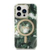 Guess GUBPP14LHJEACSA Capa + Carregador sem fios Apple iPhone 14 Pro verde hardcase, Jungle, MagSafe