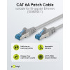 Cabo de rede CAT 6A S/FTP (PiMF) Goobay, 5 m, cinzento, conjunto de 10, condutor de cobre (CU), bainha sem halogéneos (LSZH)