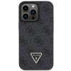 Guess GUHCP13LP4TDSCPK Capa rígida preta Guess Crossbody 4G Metal Logo para Apple iPhone 13/13 Pro