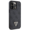 Guess GUHCP13LP4TDSCPK Capa rígida preta Guess Crossbody 4G Metal Logo para Apple iPhone 13/13 Pro