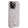 Guess GUHCP13LP4TDSCPP capa rígida rosa para Apple iPhone 13/13 Pro, Crossbody 4G Metal Logo
