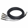 Hp Enterprise Cabo splitter de cobre de ligação direta HPE X240 QSFP+ para 4x10G SFP+ de 3 m