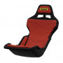 Banco de sim racing Sabelt SRP-1, carcaça em fibra de vidro, design de fórmula, acolchoado, vermelho de corrida