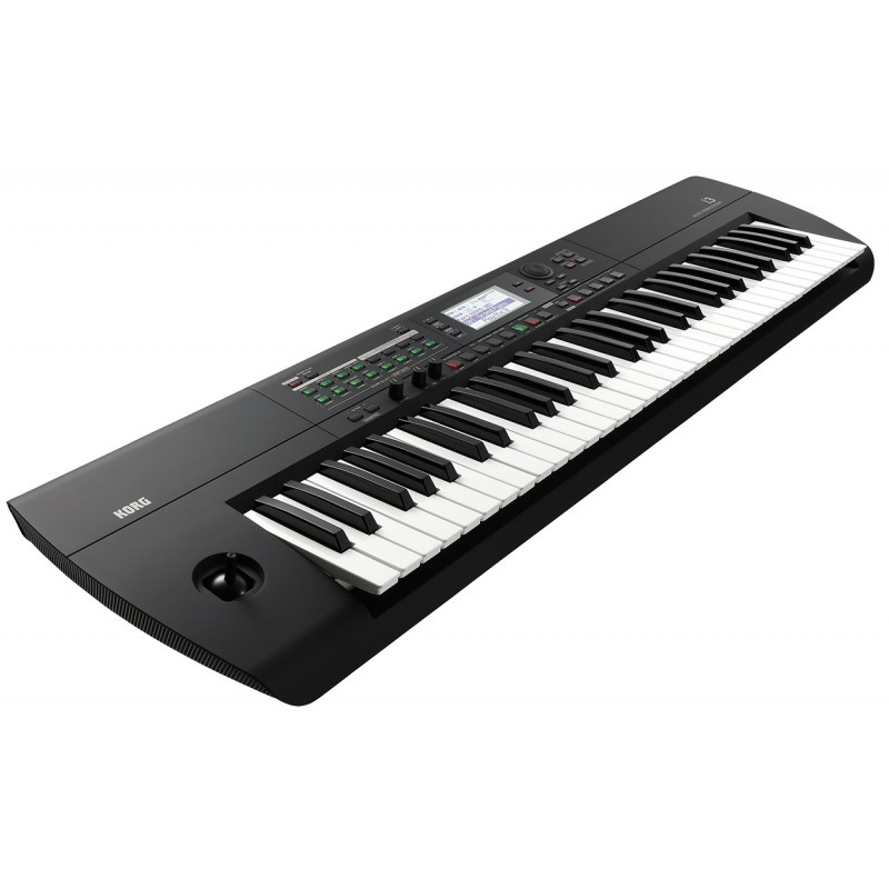 Teclado MIDI Korg i3, 61 teclas, USB, preto