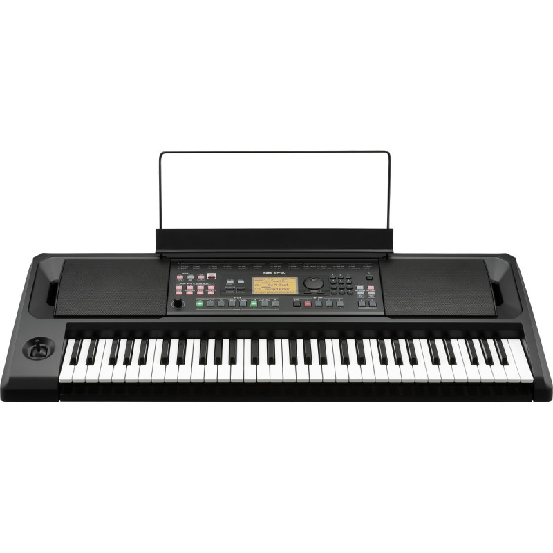 Teclado elétrico Korg EK-50, sintetizador digital, 61 teclas, preto