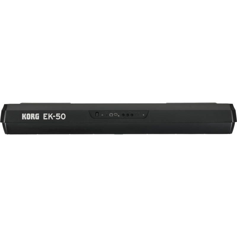 Teclado elétrico Korg EK-50, sintetizador digital, 61 teclas, preto