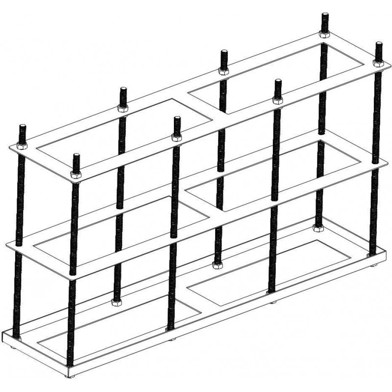 Suporte de montagem no chão Ernitec 0070-24900-MOUNT-KIOSK para ecrãs de 55-86"