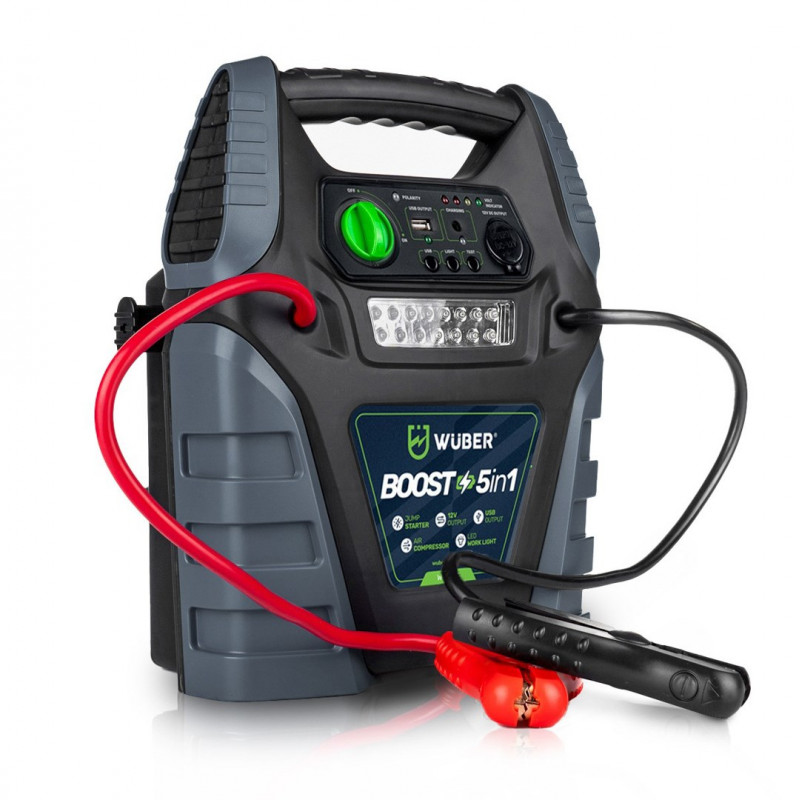 Compressor de ar booster 5-em-1 Wuber W14270 com arranque auxiliar