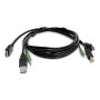 Cabo KVM HDMI StarTech.com SKHDMMKVM-06-TAA compatível com TAA, USB 2.0, áudio de 3,5 mm, 1,8 m