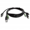 Cabo KVM HDMI StarTech.com SKHDMMKVM-06-TAA compatível com TAA, USB 2.0, áudio de 3,5 mm, 1,8 m