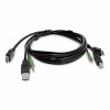 Cabo KVM HDMI StarTech.com SKHDMMKVM-06-TAA compatível com TAA, USB 2.0, áudio de 3,5 mm, 1,8 m