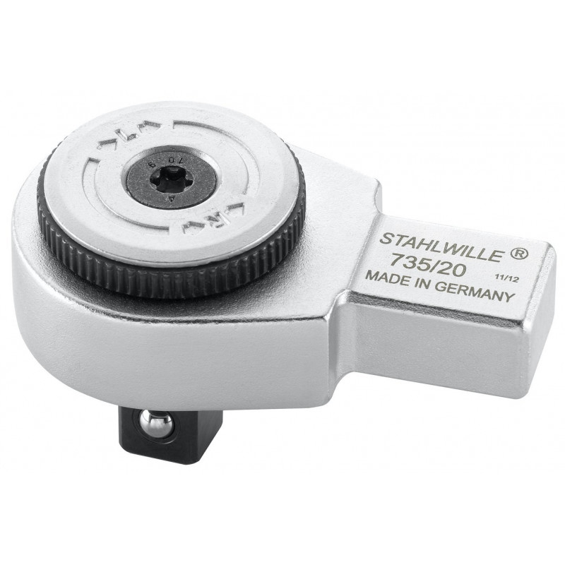 Stahlwille 735/20 58250020 catraca de encaixe, 1/2 polegada, 18 mm