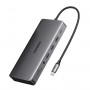Estação de acoplamento USB-C para portátil Ugreen Revodok Pro 313 (15978), UGR1851, 100 W, cinzento
