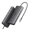 Estação de acoplamento USB-C para portátil Ugreen Revodok Pro 313 (15978), UGR1851, 100 W, cinzento