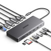 Estação de acoplamento USB-C para portátil Ugreen Revodok Pro 313 (15978), UGR1851, 100 W, cinzento