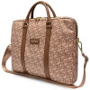 Mala para portátil Guess GCube Stripes GUCB15HGCFSEW, até 16", castanha