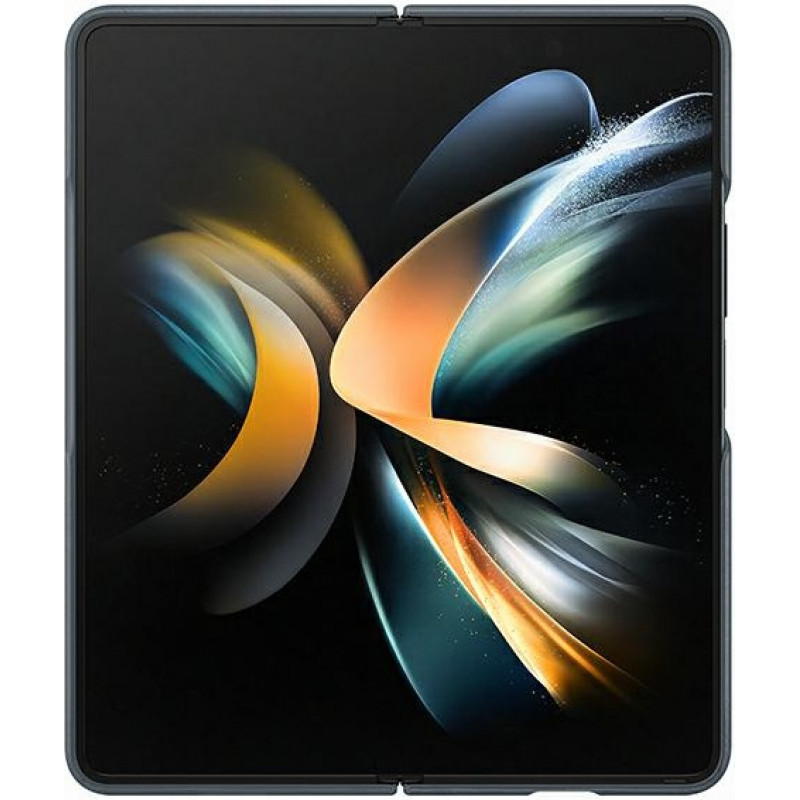 Samsung Galaxy Z Fold 4 EF-VF936LJEGWW Capa em pele, cinzento musgo