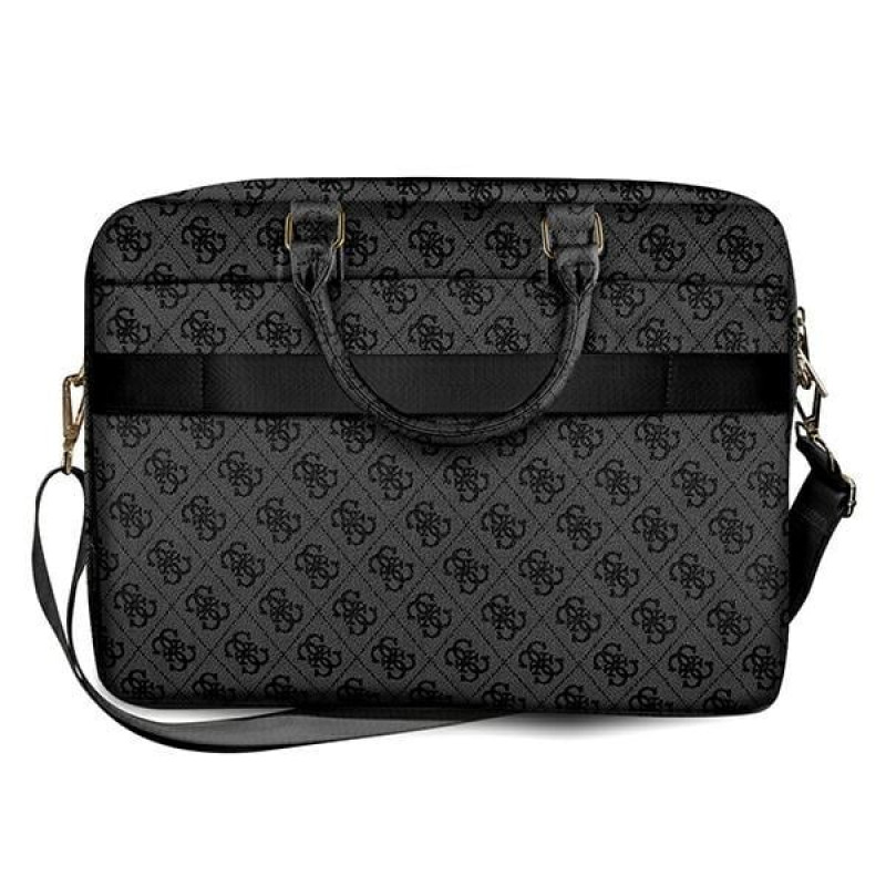 Guess GUCB15G4GFGR Mala para portátil de 15 polegadas, 4G Uptown, cinzenta