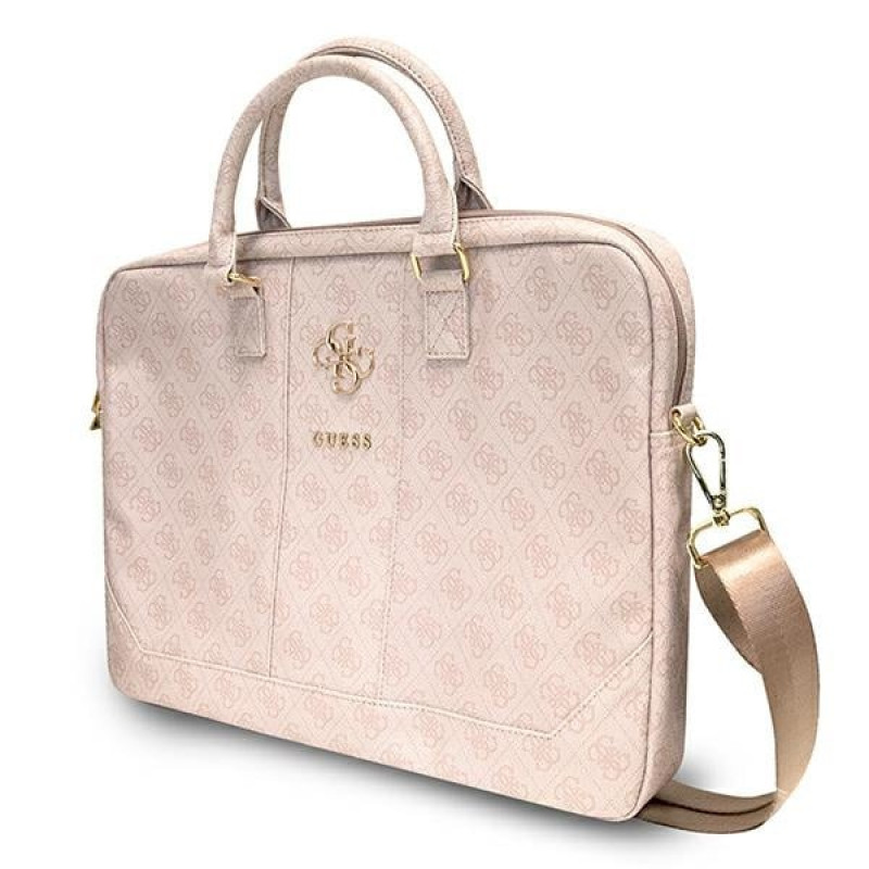 Mala para portátil Guess GUCB15G4GFPI de 15 polegadas, 4G Big Logo, rosa