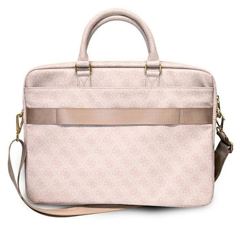 Mala para portátil Guess GUCB15G4GFPI de 15 polegadas, 4G Big Logo, rosa