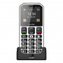 Telemóvel de teclas grandes Beafon SL280pro LTE 4G Silver Line, preto-branco