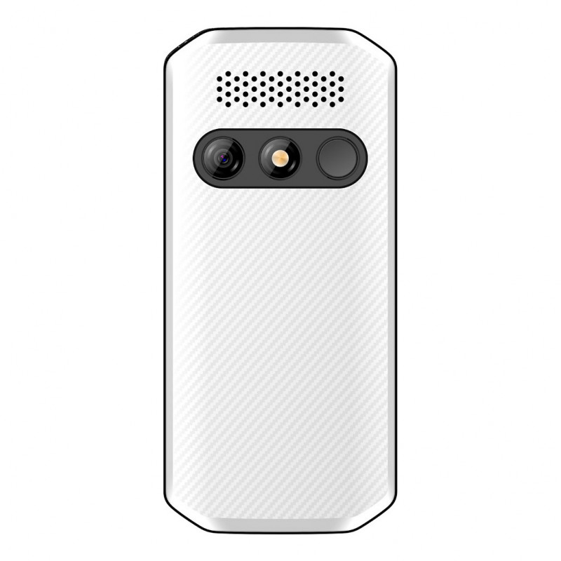 Telemóvel de teclas grandes Beafon SL280pro LTE 4G Silver Line, preto-branco