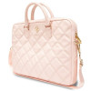 Mala para portátil Guess GUCB15ZPSQSSGP de 16 polegadas, Quilted 4G, rosa