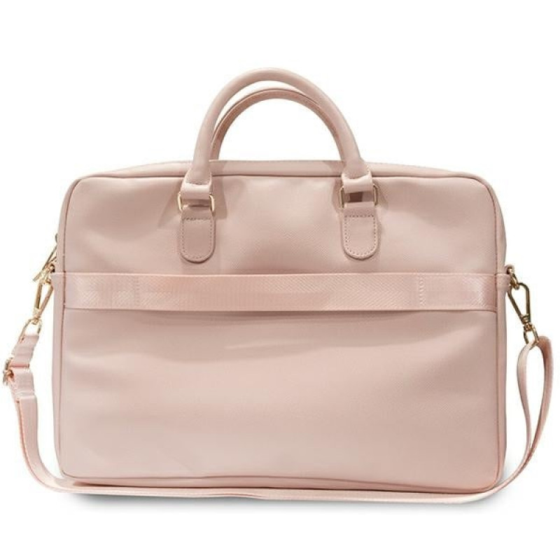 Mala para portátil Guess GUCB15ZPGSTEGP de 16 polegadas, Triangle 4G, rosa
