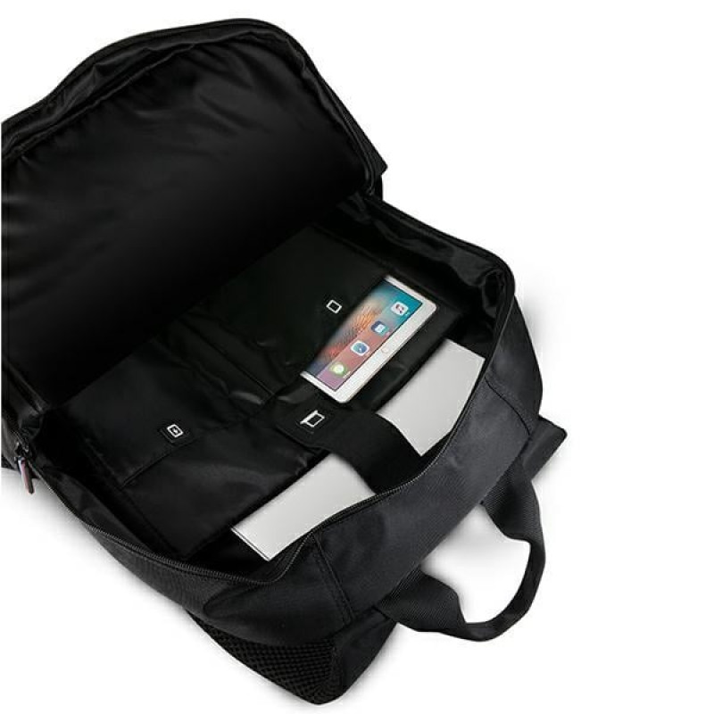 Mochila BMW BMBPCO15CAPRBK, 16 polegadas, preta Carbon Red Stripe