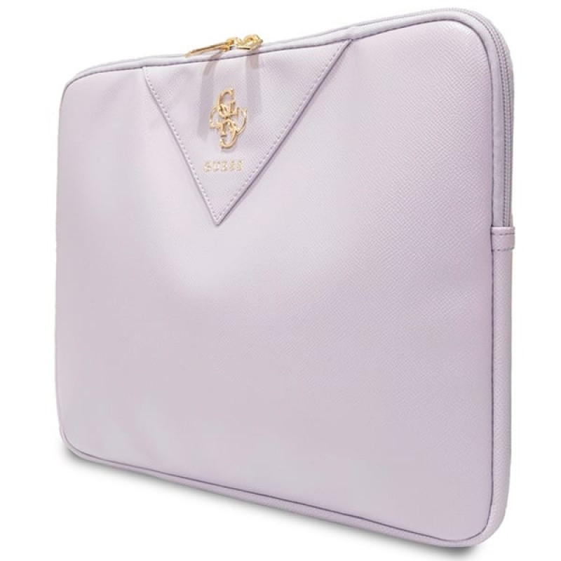 Mala para portátil Guess GUCS14ZPGSTEGU, 14", Triangle 4G, roxa