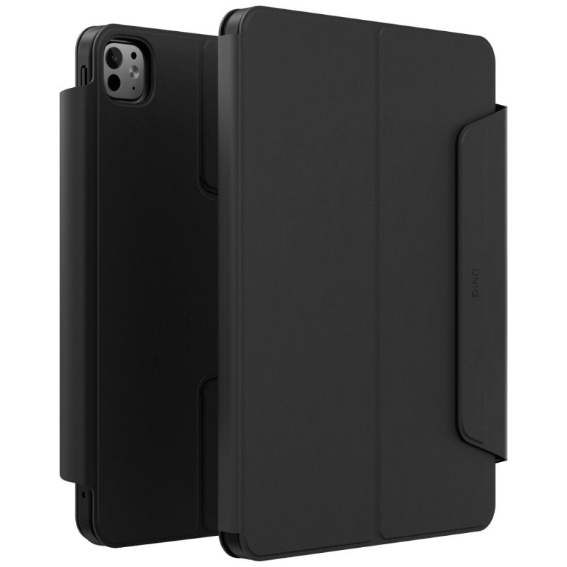 UNIQ Rovus Snapmount capa para tablet magnética 360 rotativa destacável para Apple iPad Pro 11 2024, preta
