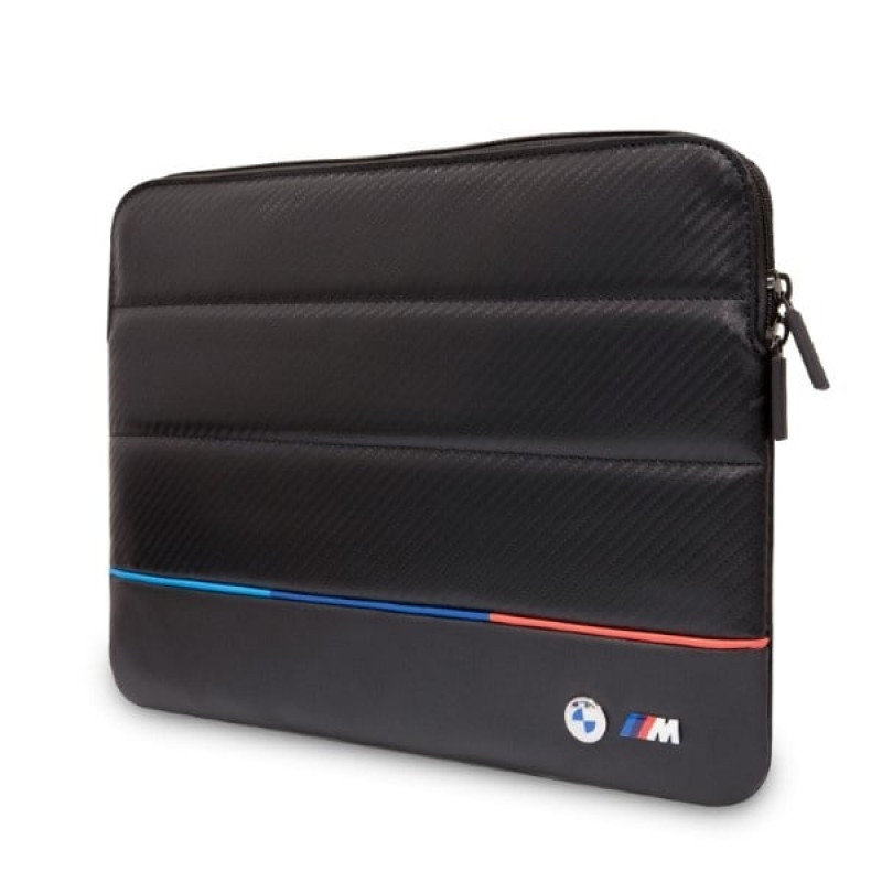 Mala para portátil BMW BMCS14PUCARTCBK, 14 polegadas, preta Carbon Tricolor