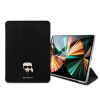 Capa tipo livro Karl Lagerfeld KLFC11OKHK para Apple iPad Pro 11 2021 3.ª geração, preta Saffiano Karl Head