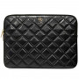 Guess GUCS14ZPSQSSGK Mala para portátil, 14 polegadas, Quilted 4G, preta