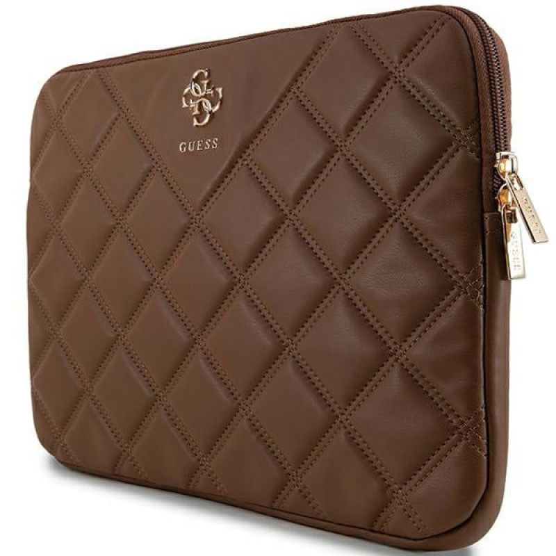 Mala para portátil Guess Quilted 4G GUCS14ZPSQSSGW 14" castanha