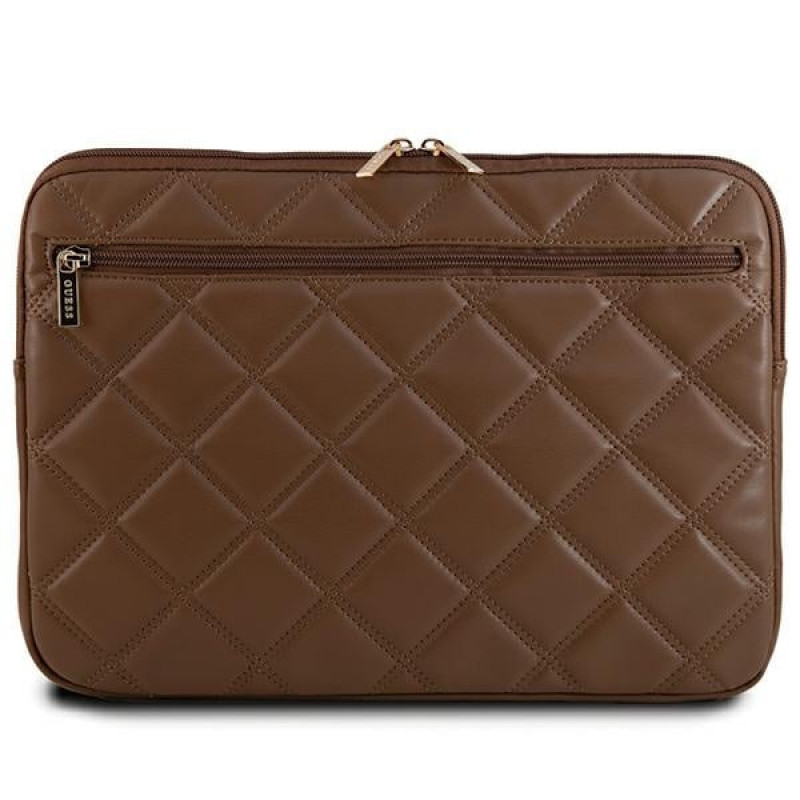 Mala para portátil Guess Quilted 4G GUCS14ZPSQSSGW 14" castanha