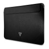 Capa para portátil Guess GUCS14PSATLK Saffiano Triangle Logo 13/14", preta