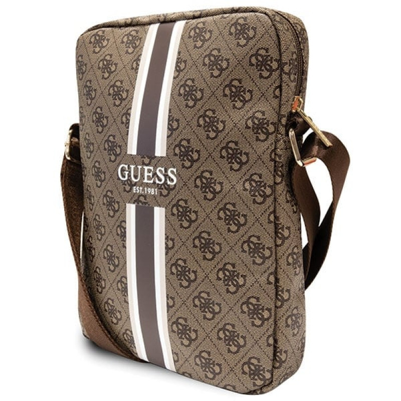 Guess GUTB10P4RPSW 4G Stripes mala para tablet 10", castanha