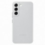 Capa de pele Samsung EF-VS901LJ para Galaxy S22, cinza-claro