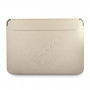 Capa Guess GUCS13PUSASLG Saffiano Script para portátil de 13" dourada