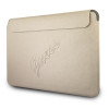 Capa Guess GUCS13PUSASLG Saffiano Script para portátil de 13" dourada