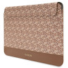 Capa para portátil Guess GUCS14HGCFSEW 14", GCube Stripes, castanha
