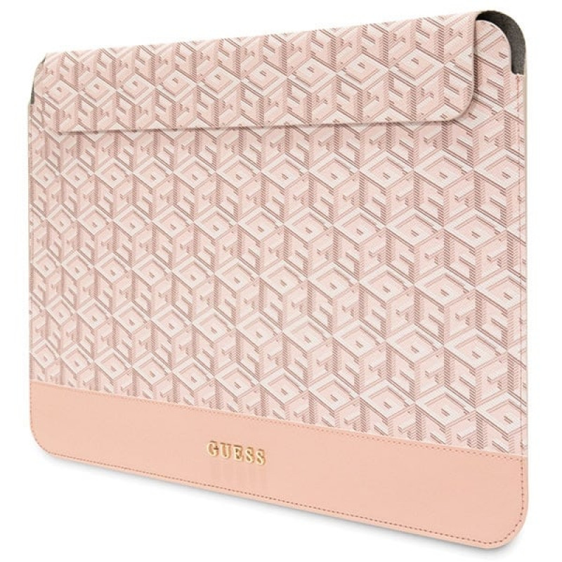 Capa para portátil Guess GUCS14HGCFSEP 14", GCube Stripes, rosa