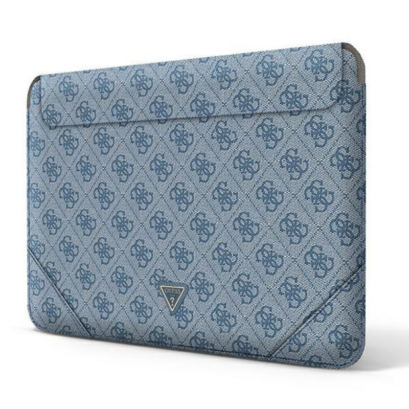 Capa para portátil Guess GUCS14P4TB 13/14 polegadas, 4G Uptown Triangle, azul