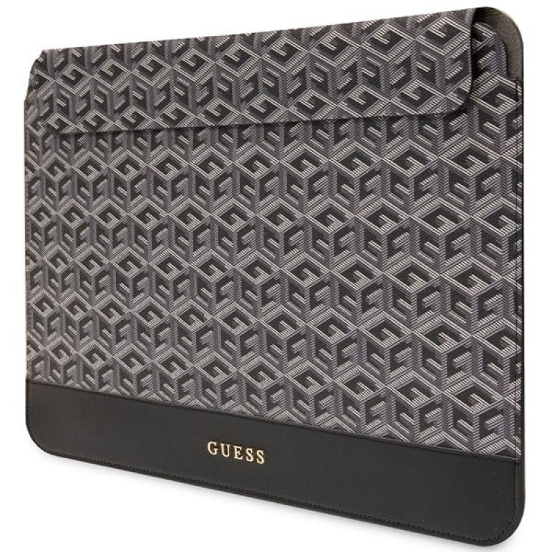 Capa para portátil Guess GUCS14HGCFSEK 14 polegadas, GCube Stripes, preta