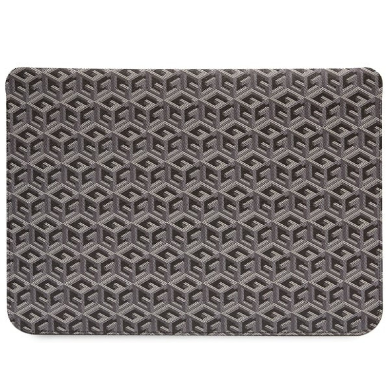 Capa para portátil Guess GUCS14HGCFSEK 14 polegadas, GCube Stripes, preta